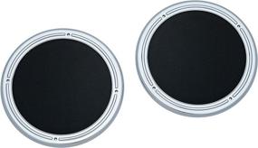 img 4 attached to Chrome Rear Speaker Accents for 2014-19 Harley-Davidson Motorcycles - Pack of 2 by Kuryakyn 7376