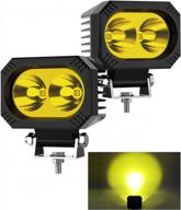 светодиодные фонари naoevo мощностью 60 вт: 4-дюймовые рабочие фары для бездорожья с яркостью 6000 лм, прожекторы для грузовиков, квадроциклов, utv, мотоциклов и лодок логотип
