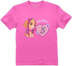 img 4 attached to Birthday Patrol Infant Fitted T Shirt Girls' Clothing : Tops, Tees & Blouses