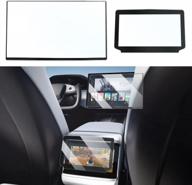 yee pin 2021 2022 tesla model s/model x plaid screen protector - ultimate protection for primary & rear displays, 9h hardness | tesla model s accessories 2022 logo