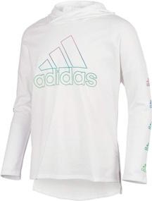 img 3 attached to 👕 Little T Shirt Melange Heather Girls' Clothing by Adidas: Shop at Active for Premium Quality