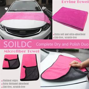 img 1 attached to 🚗 VZIKRK Car Wash Kit: Premium Pink Interior and Exterior Cleaning Set – Includes Gel, Squeegee, Duster, Sponge, Mitt, Microfiber Towels, Wax Applicator, Wheel Brush (17pcs)