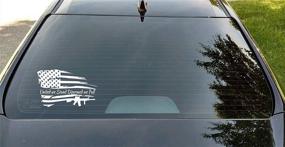 img 2 attached to Distressed American Disarmed Patriotic Decal