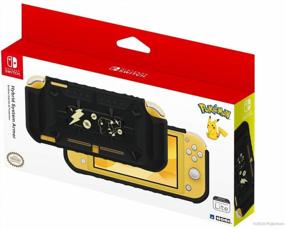 img 4 attached to Protect Your Nintendo Switch Lite With The Officially Licensed Hori Armor, Featuring Black & Gold Pikachu Design!