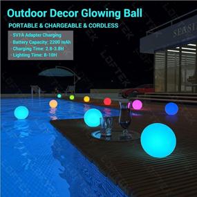 img 3 attached to LOFTEK LED Dimmable Floating Pool Lights Ball, 16-Inch Cordless Night Light With Remote, 16 RGB Colors & 4 Modes, Rechargeable & Waterproof, Perfect For Indoor/Outdoor, Exhibition Decor, 1-Pack