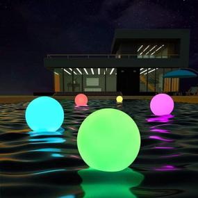 img 4 attached to LOFTEK LED Dimmable Floating Pool Lights Ball, 16-Inch Cordless Night Light With Remote, 16 RGB Colors & 4 Modes, Rechargeable & Waterproof, Perfect For Indoor/Outdoor, Exhibition Decor, 1-Pack