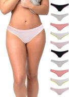 10 pack emprella women's cotton bikini underwear set - seamless ladies panties logo
