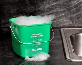 img 2 attached to 🪣 Alpine Industries Heavy Duty Sanitizer Cleaning Pail - Commercial Cleaning Bucket for Offices, Restaurants, Schools, Bathrooms - Cleaning Fluid Container (Green, 3 Qt)