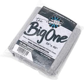 img 1 attached to 🚗 The Rag Company - The Big One - Waffle-Weave Microfiber Drying Towel - Super Absorbent for Car Washes, Detailing, and More - Buttersoft Suede Edges - Scratch-Free - 450GSM - 25in x 40in - Grey