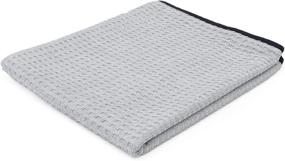 img 4 attached to 🚗 The Rag Company - The Big One - Waffle-Weave Microfiber Drying Towel - Super Absorbent for Car Washes, Detailing, and More - Buttersoft Suede Edges - Scratch-Free - 450GSM - 25in x 40in - Grey