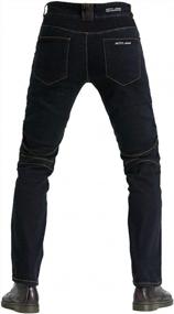 img 2 attached to Высокоэффективные мотоциклетные защитные штаны с улучшенными наколенниками и набедренными подушечками для мотокросса и верховой езды