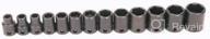 durably designed: williams ms-2-13h 13-piece 3/8-inch drive metric shallow 6 point impact socket set for efficient impact fastening логотип