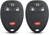 cauormote keyless entry remote key fob for chevy silverado avalanche traverse equinox captiva tahoe/gmc sierra/saturn outlook vue/pontiac torrent/hummer h2 (ouc60270 логотип