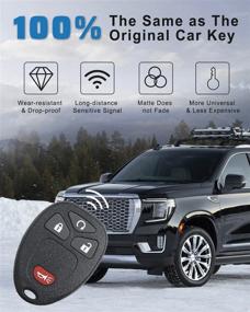 img 1 attached to CAUORMOTE Keyless Entry Remote Key Fob For Chevy Silverado Avalanche Traverse Equinox Captiva Tahoe/GMC Sierra/Saturn Outlook Vue/Pontiac Torrent/Hummer H2 (OUC60270