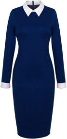 img 4 attached to HOMEYEE Celebrity Business Bodycon Dresses Women's Clothing ~ Dresses