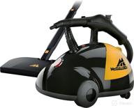 🧼 enhanced mcculloch mc1275 heavy-duty steam cleaner - 18 accessories, extended power cord, chemical-free pressurized cleaning for floors, counters, appliances, windows, autos, and more - yellow/grey logo