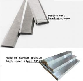 img 3 attached to Premium Quality 13" Replacement Planer Blade Set For Delta, Grizzly, WEN, Craftsman, Ryobi, And Ridgid - Pack Of 3 High Speed Steel Double Cut Knives