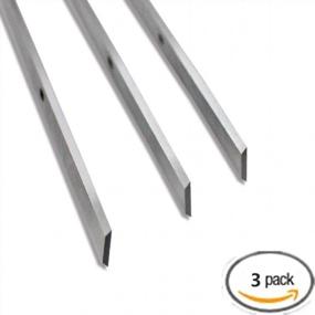 img 2 attached to Premium Quality 13" Replacement Planer Blade Set For Delta, Grizzly, WEN, Craftsman, Ryobi, And Ridgid - Pack Of 3 High Speed Steel Double Cut Knives