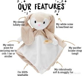 img 4 attached to 🐰 Bunny Lovey Snuggle Security Blanket: Baby Sleep Soother with Lullaby and White Noise for Infants & Toddlers