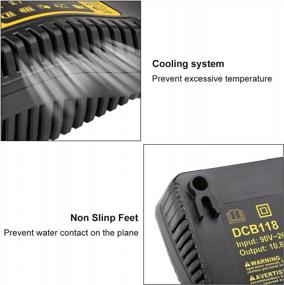 img 2 attached to Dewalt DCB118 Fast Charger For 12V-20V Max Lithium-Ion Batteries - Compatible With DCB205 DCB206 DCB203BT DCB204BT DCB127 - Replaces DCB101 DCB102 DCB112 DCB115 Charger