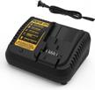 dewalt dcb118 fast charger for 12v-20v max lithium-ion batteries - compatible with dcb205 dcb206 dcb203bt dcb204bt dcb127 - replaces dcb101 dcb102 dcb112 dcb115 charger logo