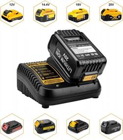 img 3 attached to Dewalt DCB118 Fast Charger For 12V-20V Max Lithium-Ion Batteries - Compatible With DCB205 DCB206 DCB203BT DCB204BT DCB127 - Replaces DCB101 DCB102 DCB112 DCB115 Charger