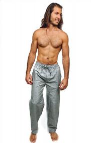 img 1 attached to Pajama Lounge Pants Assorted Various Men's Clothing for Sleep & Lounge