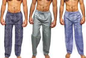 img 4 attached to Pajama Lounge Pants Assorted Various Men's Clothing for Sleep & Lounge