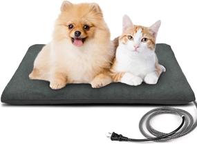 img 4 attached to 🐾 Outdoor Pet Heating Pads: Auto Temperature Control for Dogs, Cats and Puppies - Safe and Soft Electric Blanket with Whelping Supply for Pregnant, Newborn and Feral Pets