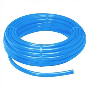 img 4 attached to Beduan Pneumatic Hose Tubing Pipe 3/16" ID 39.4Ft 12 Meter PU Fluid Air Compressor Tubing Line Or Fluid Transfer (Blue)
