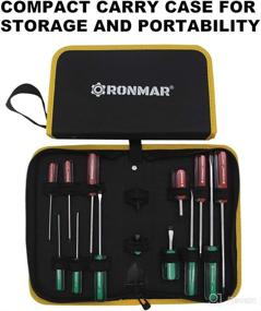 img 2 attached to 🔧 RONMAR Magnetic Screwdriver Set - 14 Piece Slotted Phillips Repair Tool Kit for Home Improvement & Crafts