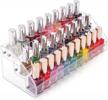 premium 3 tier acrylic nail polish display rack - holds up to 45 bottles - transparent tabletop stand for essential oils - innsweet logo