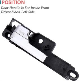 img 2 attached to 🚪 IRONTEK Inner Left Door Handle for Front Driver-Side | Fits Ford Fusion 2006-2012, Lincoln MKZ 2007-2012, Lincoln Zephyr 2006, Mercury Milan 2006-2011 | OE #6E5Z5422601A