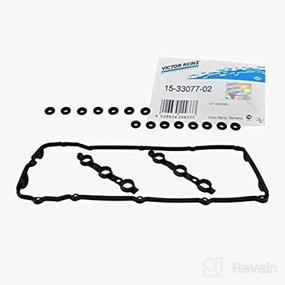 img 3 attached to 🔧 OEM Victor Reinz 11 12 0030 496 Engine Valve Cover Gasket Set with 15-33077-02 Including Grommet Seals