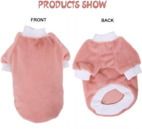 img 3 attached to 🐶 Jcheupet Dog Pet Clothes, RT M - Warm Casual Thick Plush Outfits for Cat Puppy Small Dogs - Ideal Dog Sweater for Outings