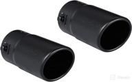 🔥 1.5-2 inch exhaust tip pack: black stainless steel muffler tips for tail pipe upgrade logo