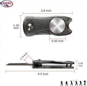 img 2 attached to Upgrade Your Golf Game With Kaveno'S Foldable Stainless Steel Divot Tool And Ball Marker Set