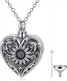 img 4 attached to Sterling Silver Cremation Jewelry - SOULMEET Urn Necklace To Cherish Memories & Keep Loved Ones Near You