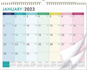 img 4 attached to 2023-2024 Wall Calendar - 18 Month Jan. 2023 To Jun. 2024, 15" X 11.5", Thick Paper, Twin-Wire Binding + Hanging Hook + Unruled Blocks With Julian Date - Colorful Lump