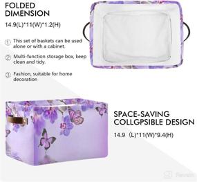 img 3 attached to Storage Butterfly Collapsible Organizer 15X11X9 5