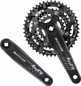 img 4 attached to MTB Crankset Square Taper W/ 8-10 Speed Chainring Set - Compatible With Shimano Sram FSA