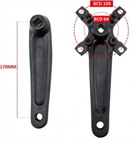 img 1 attached to MTB Crankset Square Taper W/ 8-10 Speed Chainring Set - Compatible With Shimano Sram FSA
