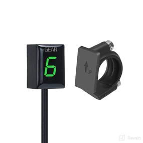 img 4 attached to 🏍️ ATFWEL Motorcycle Gear Indicator for Kawasaki: Waterproof LED Display Speedometer Shift Lever Sensor with Holder Bracket - Plug & Play (Green)