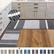 upgrade your kitchen with h.versailtex 2 pcs non-slip chenille kitchen rug set logo