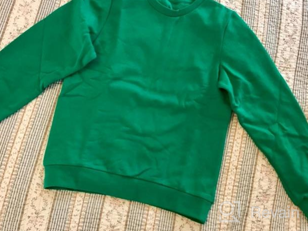 img 1 attached to 👕 UNACOO Brushed Fleece Crewneck Sweatshirts: Boys' Clothing and Trendy Hoodies & Sweatshirts review by John Duffield