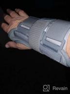 img 1 attached to Wrist Brace Carpal Tunnel Support Splint, Adjustable Straps Hot/Ice Pack Hand Brace For Women And Men Right Hand Small/Medium Tendinitis Arthritis Pain Relief review by Chad Cross
