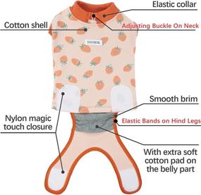 img 3 attached to Dog Recovery Suit After Surgery, 2Nd Edition - Male Female Dog Cats Cone E-Collar Alternative Abdominal Wounds Spay Bandages Onesie Anti-Licking Pet Surgical Snuggly Suit