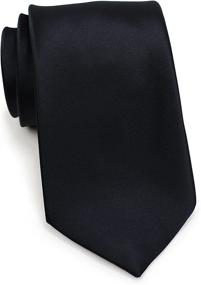 img 4 attached to Solid Microfiber Men's Necktie - Bows N Ties - Fashionable Accessory in Inches