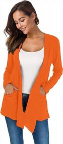 img 2 attached to Women'S TownCat Loose Casual Long Sleeved Open Front Cardigans With Pockets