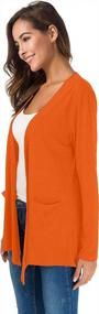 img 1 attached to Women'S TownCat Loose Casual Long Sleeved Open Front Cardigans With Pockets